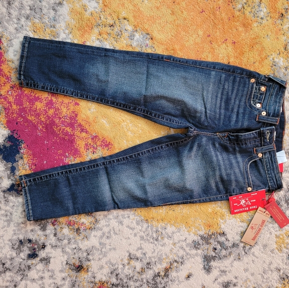 💙True Religion brand new 2021 Capri Contour Style Jeans - Picture 3 of 13